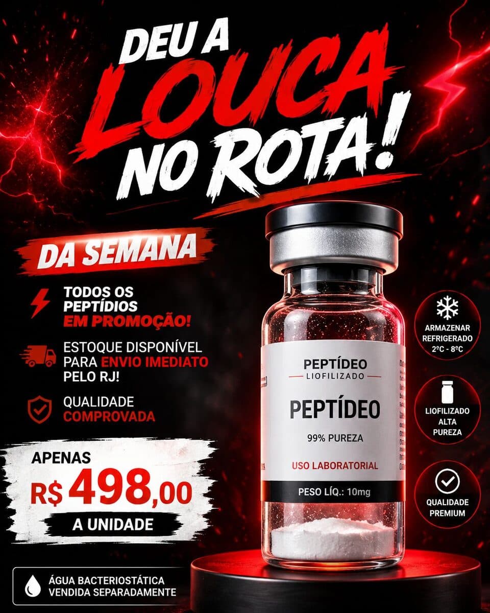 RETATRUTIDA - DEU A LOUCA NO ROTA! – Peptídeo