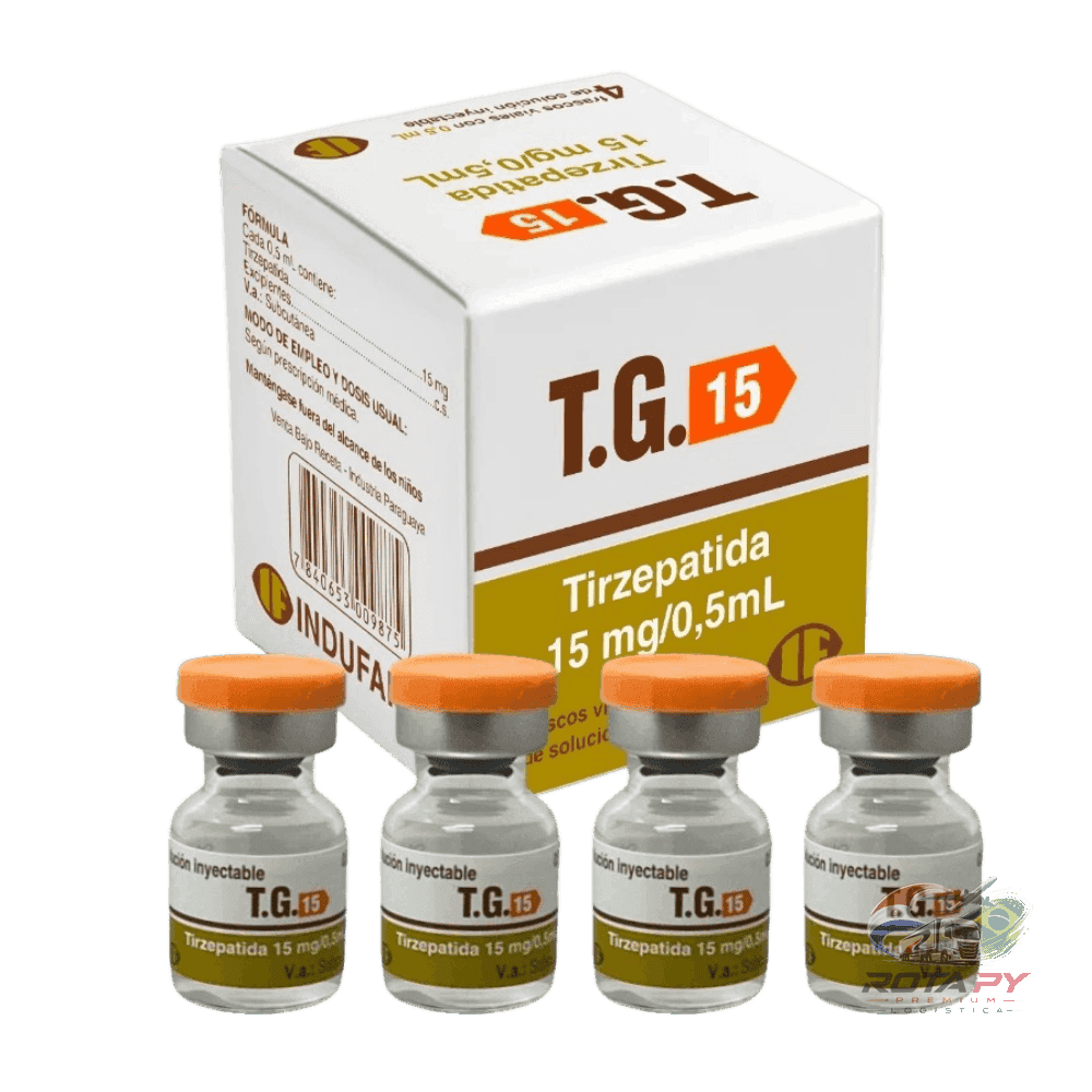 TG 15 LOTE NOVO 4 AMPOLAS 60MG – Tirzepatida